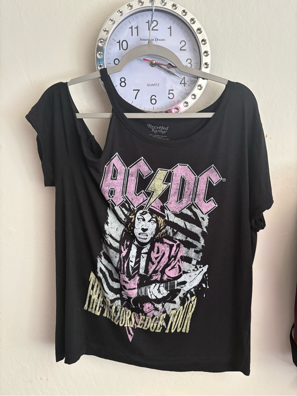AC/DC Black Graphic Tee - Recycled Karma